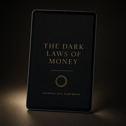 Ebook - The Dark Laws of Money on tablet